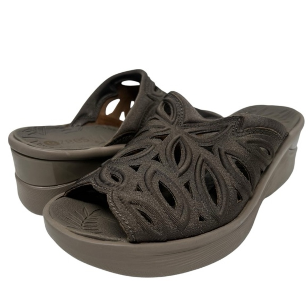 Bzees Dark Brown Mules with Cutout Design